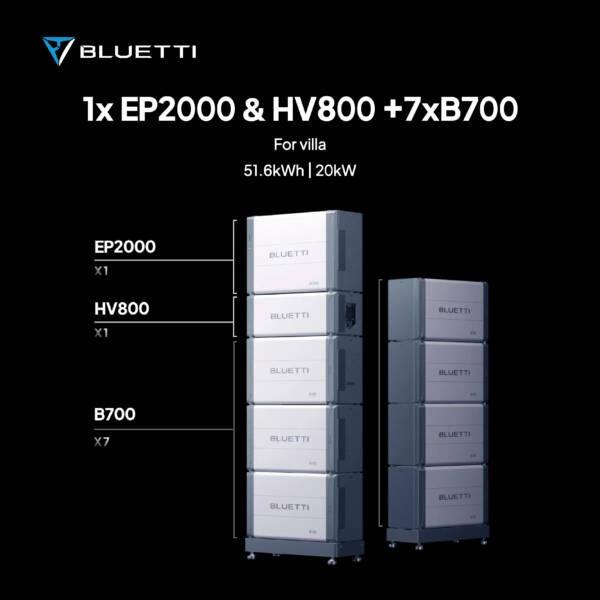 BLUETTI EP2000 & B700 Energiespeichersystem 44.20 kWh